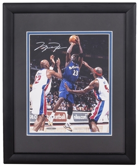 Michael Jordan Signed Washington Wizards 8x10" Photo Framed 12.5x16" (UDA)